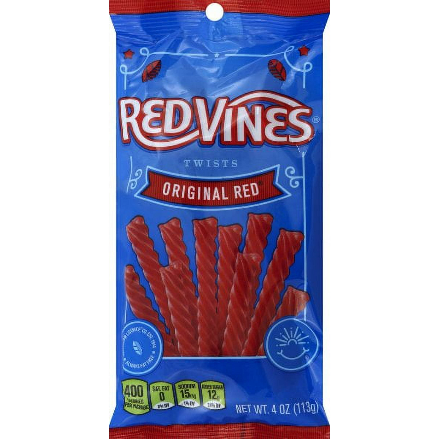 Red Vines Twists Original Red Candy 4.0 oz