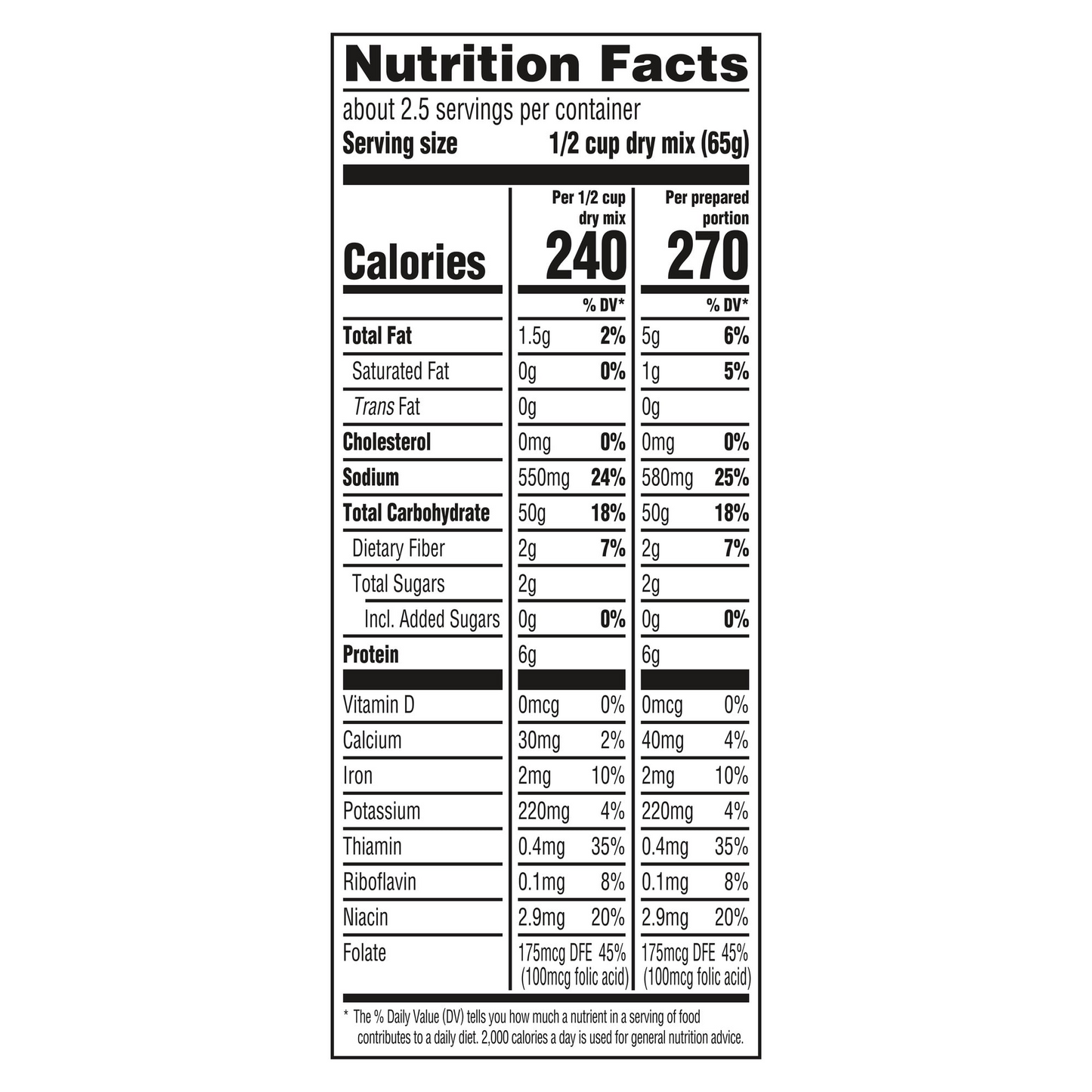 Knorr No Artificial Flavors Creamy Chicken Parboiled Rice Cooks in 7 Minutes, 5.7 oz Regular Pouch