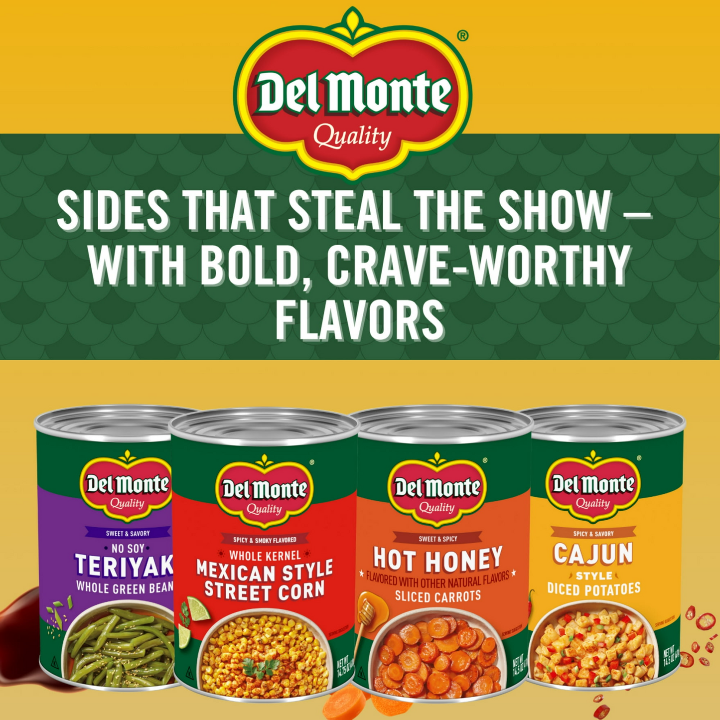 Del Monte Mexican Style Street Corn, Canned Vegetables, 14.75 oz Can