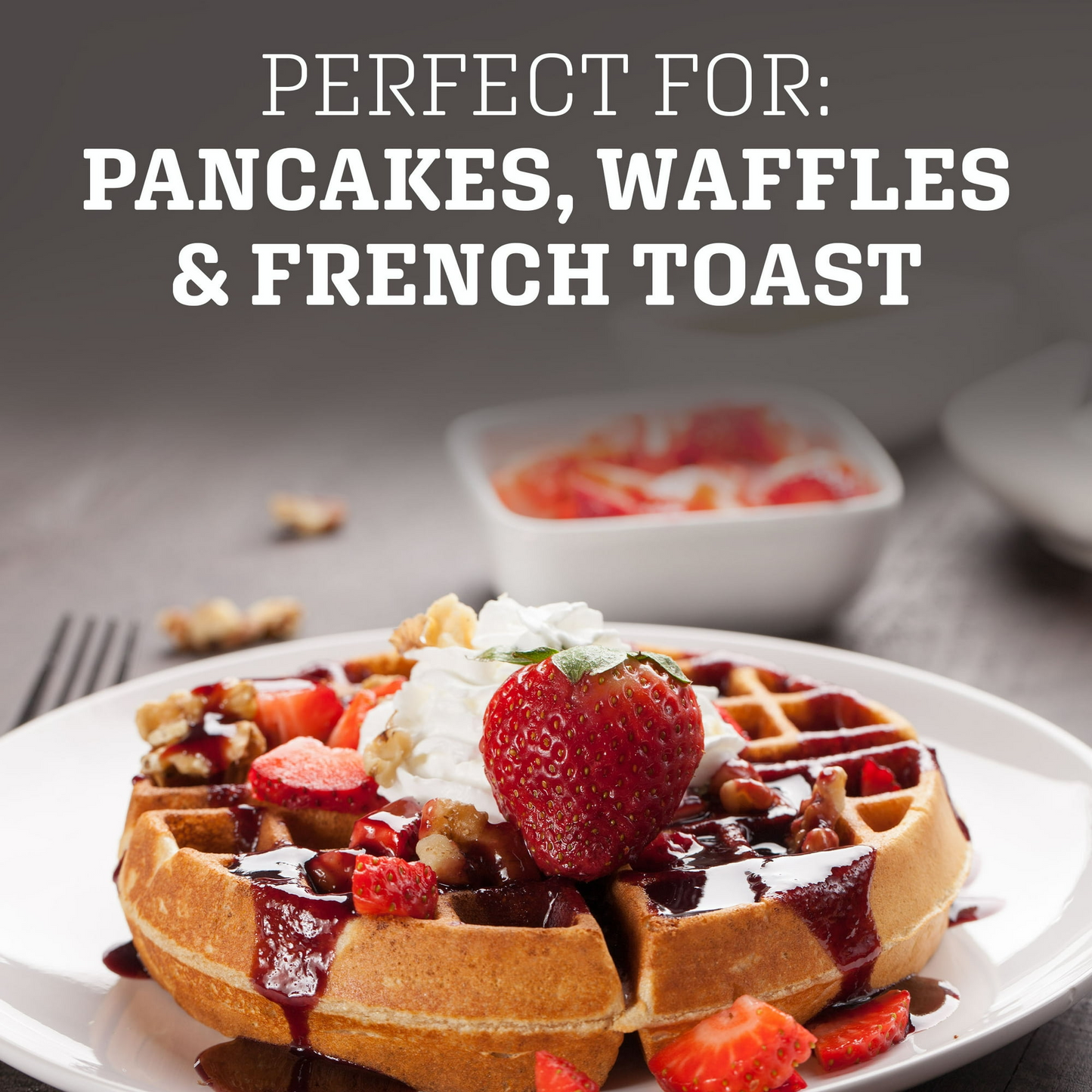 Maple Grove Farms Sugar Free Strawberry Syrup, Low Calorie Syrup, 24 fl oz Bottle