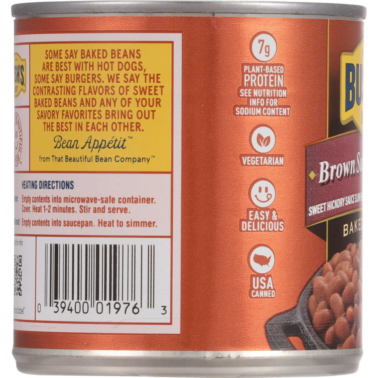 Bush's Brown Sugar Hickory Baked Beans, Canned Beans, 16 oz Can