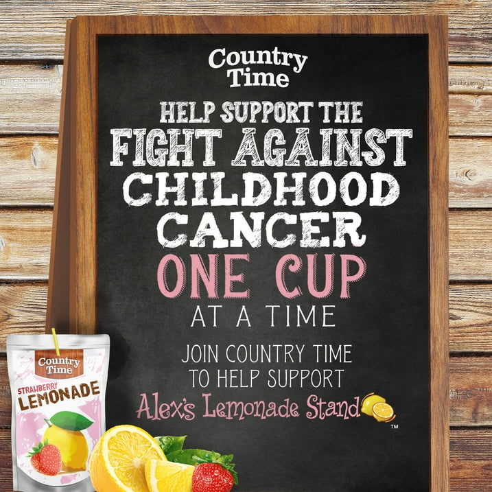 Country Time Strawberry Lemonade Ready to Drink Flavored with Other Natural Flavors Drink Pouches, 10 Ct Box, 6 fl oz Pouches, Liquids