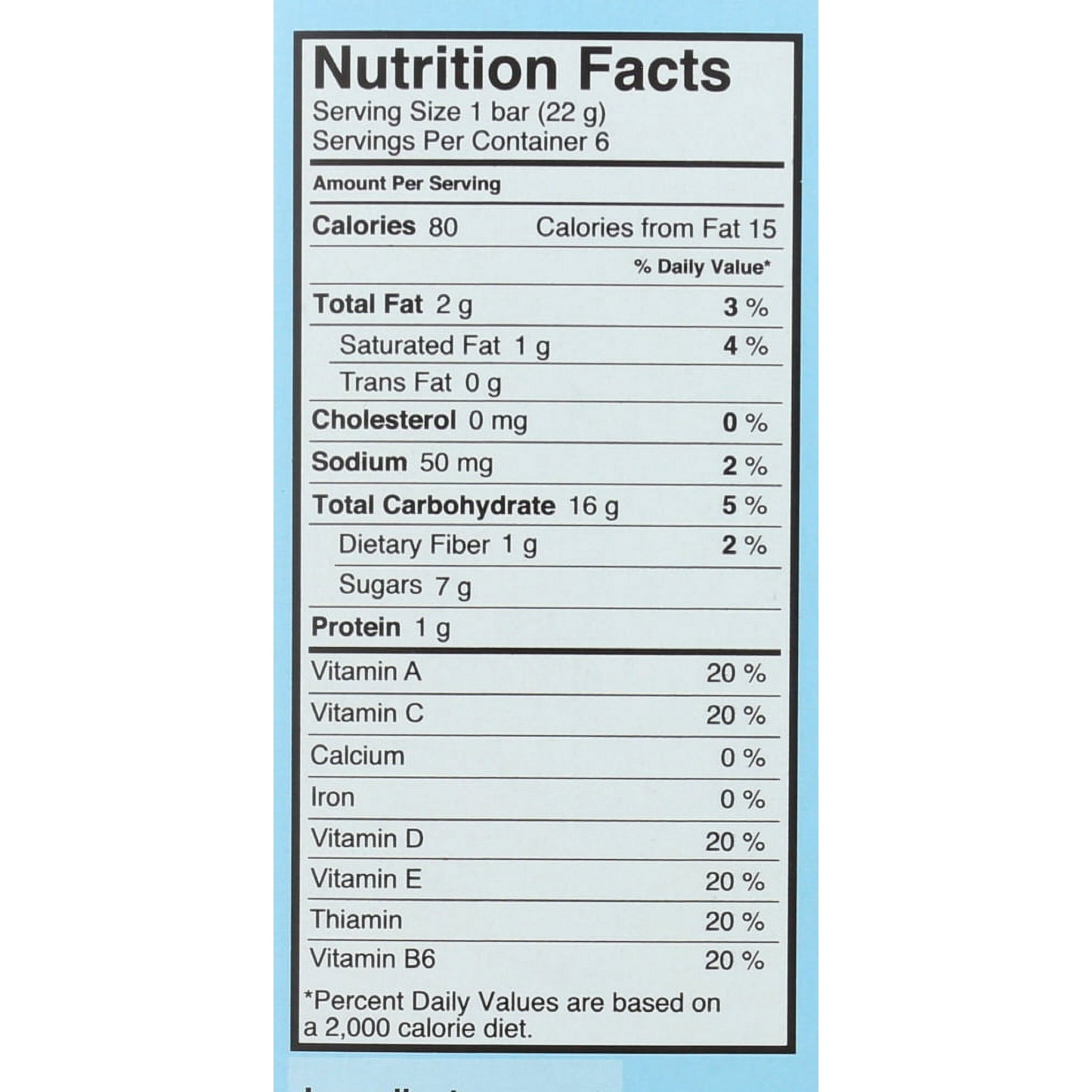 Madegood Vanilla Crispy Squares, 6 Bars