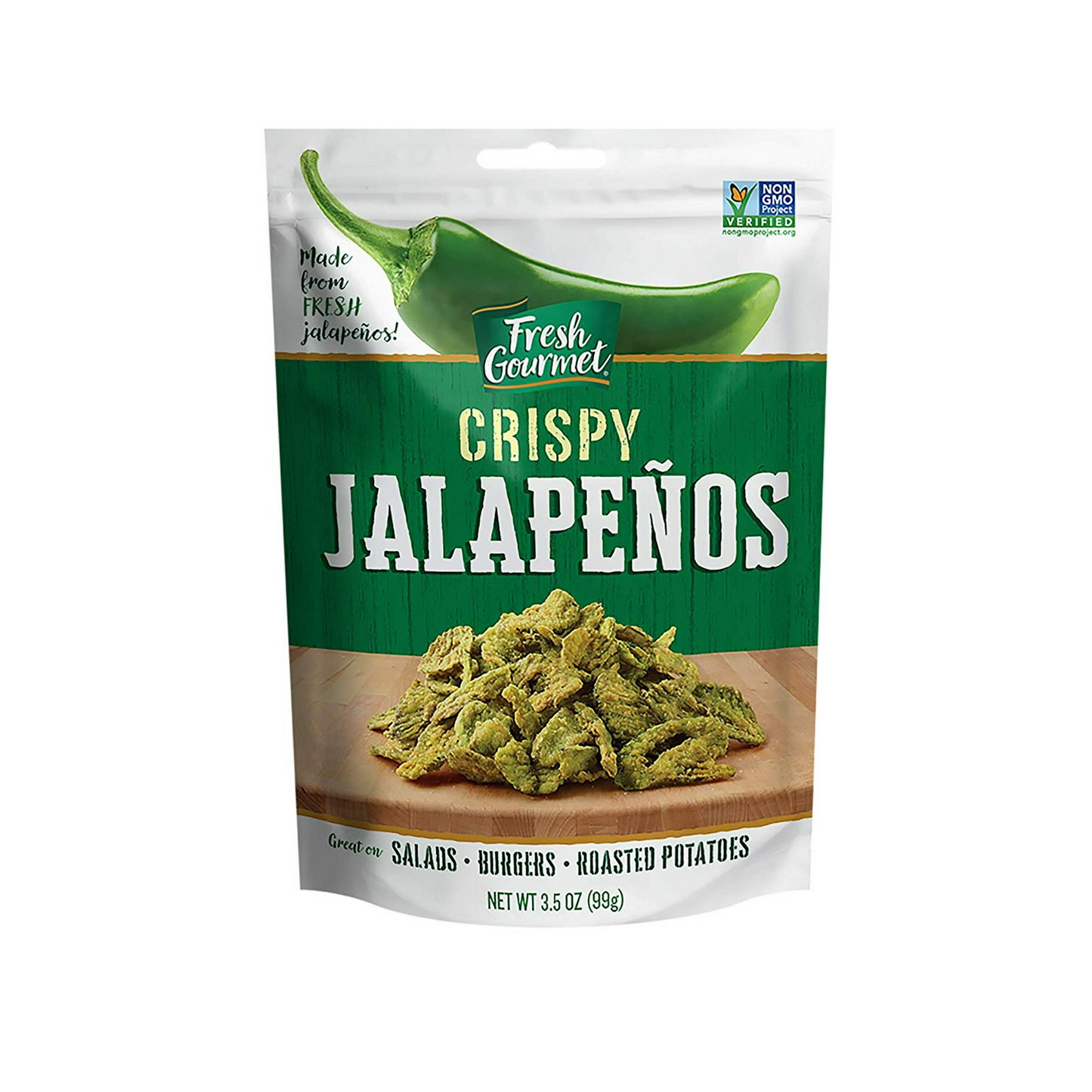 Fresh Gourmet Crispy Jalapenos, Salads Toppings, 3.5 oz