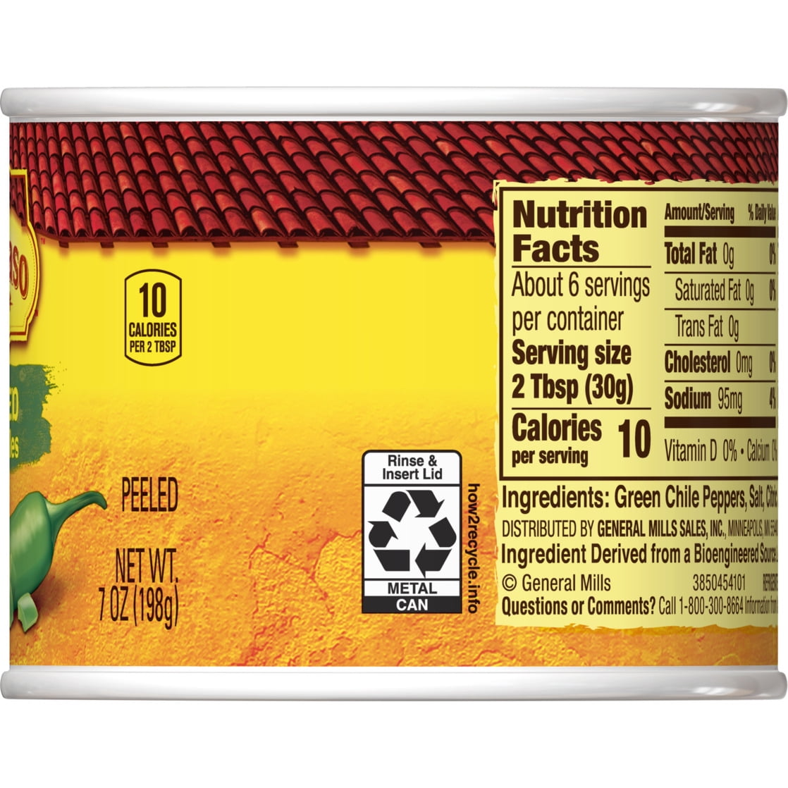Old El Paso Mild Chopped Green Chiles, 7 oz.