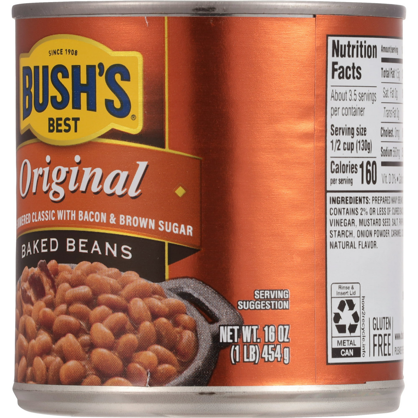 Bush's Original Baked Beans, Canned Beans, 16 oz Can