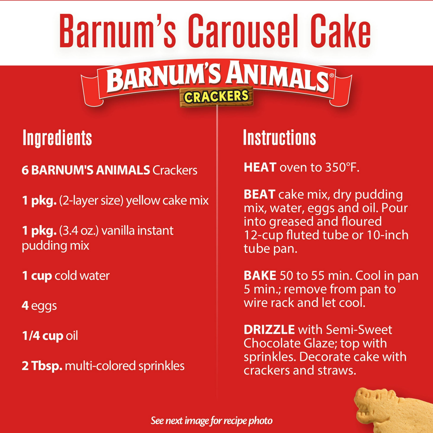 BARNUM'S Original Animal Crackers, Kids Snacks, 2.13 oz Box