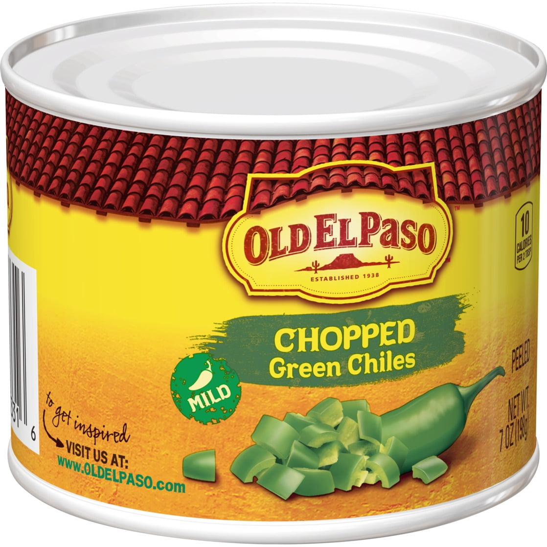Old El Paso Mild Chopped Green Chiles, 7 oz.