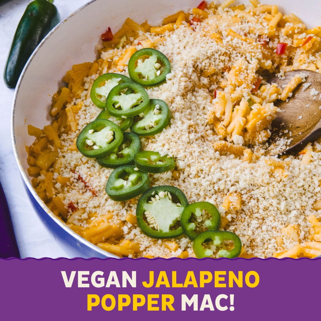 Annie's Vegan Mac and Cheddar Flavor Pasta and Sauce, Organic, Plant Based, 6 oz