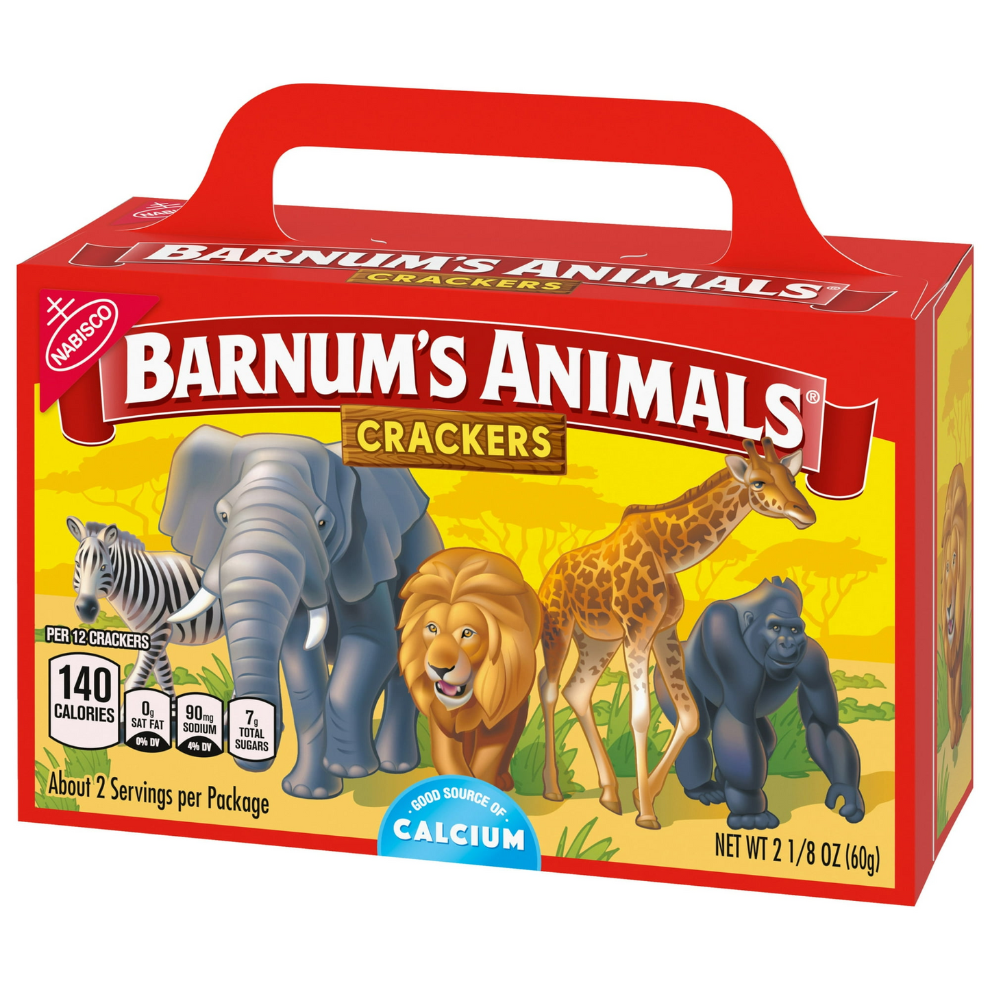 BARNUM'S Original Animal Crackers, Kids Snacks, 2.13 oz Box
