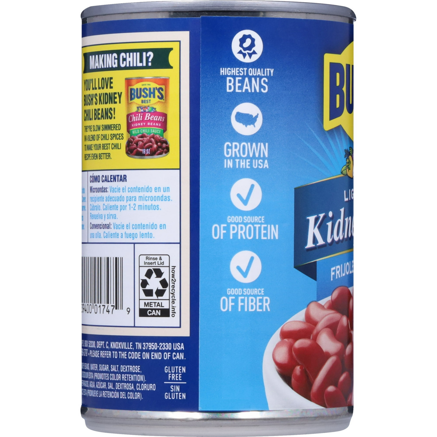 Bush's Light Red Kidney Beans, Canned Dark Red Kidney Beans, 16 oz Can