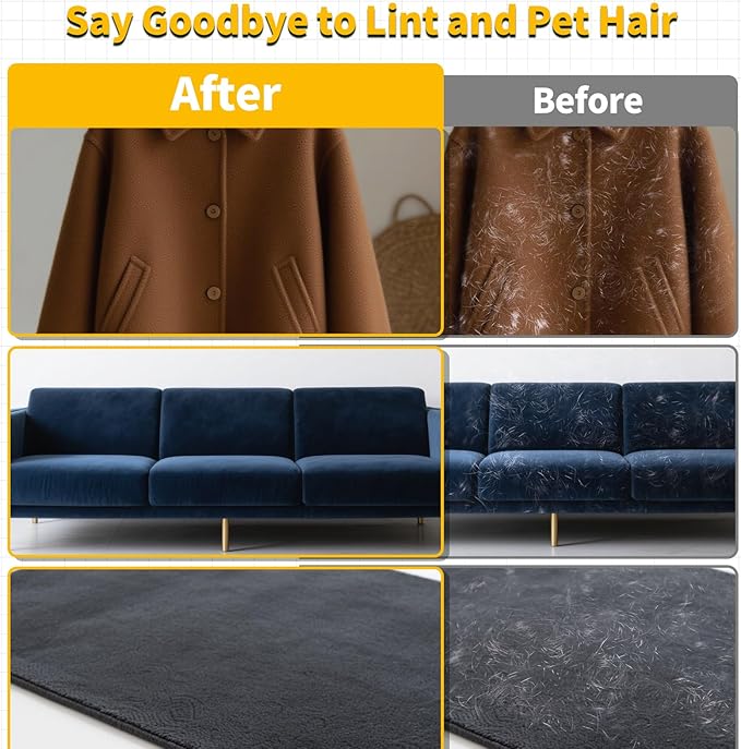 Reusable Pet Hair Removal Glove – Electrostatic Mitt for Dogs, Cats, Furniture & Clothes