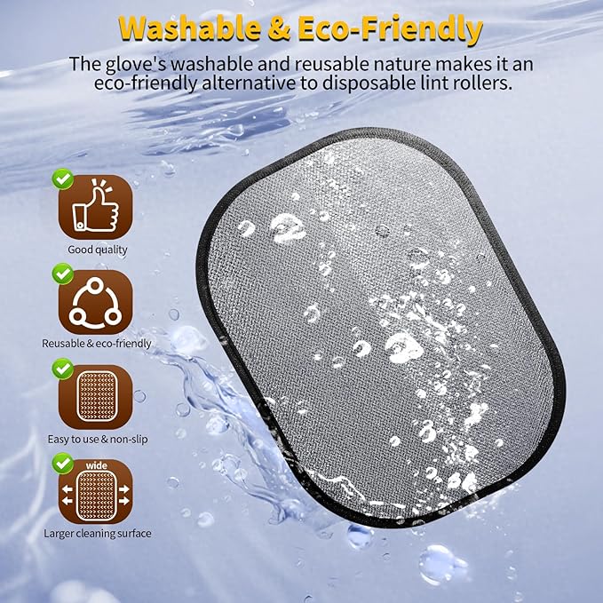 Reusable Pet Hair Removal Glove – Electrostatic Mitt for Dogs, Cats, Furniture & Clothes