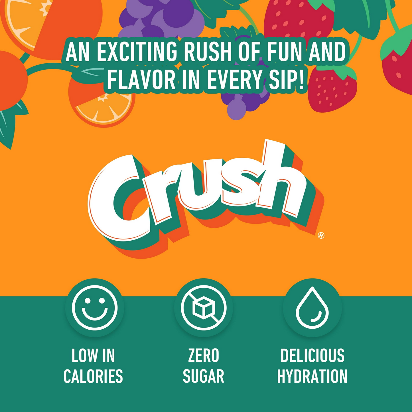 Crush Grape Powder Drink Mix, Sugar-Free, 6 Count