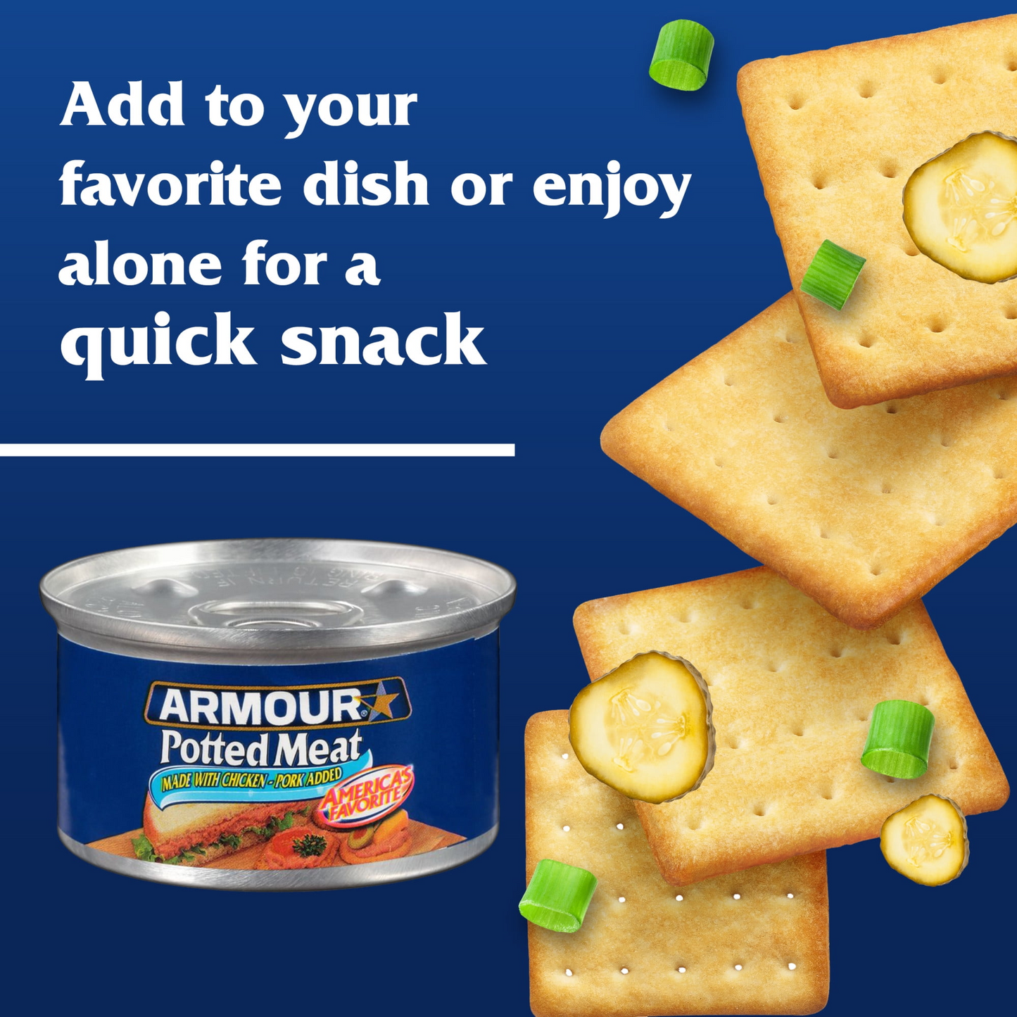 Armour Star Potted Meat, 10g Protein Per Serving, Canned Meat, 3 oz. Can (Pack of 6)