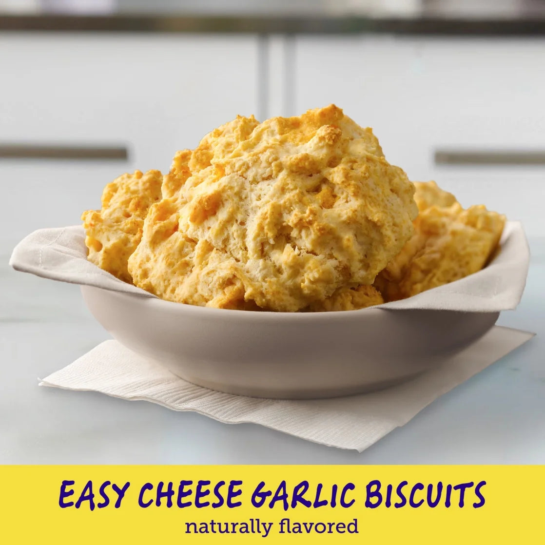 Betty Crocker Bisquick Complete Cheese Garlic Biscuit Mix,Easy homemade Cheddar Biscuits 7.75 oz