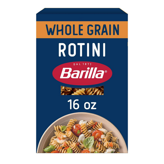 Barilla Whole Grain Rotini Pasta, 100% Whole Wheat, 16 oz. Box