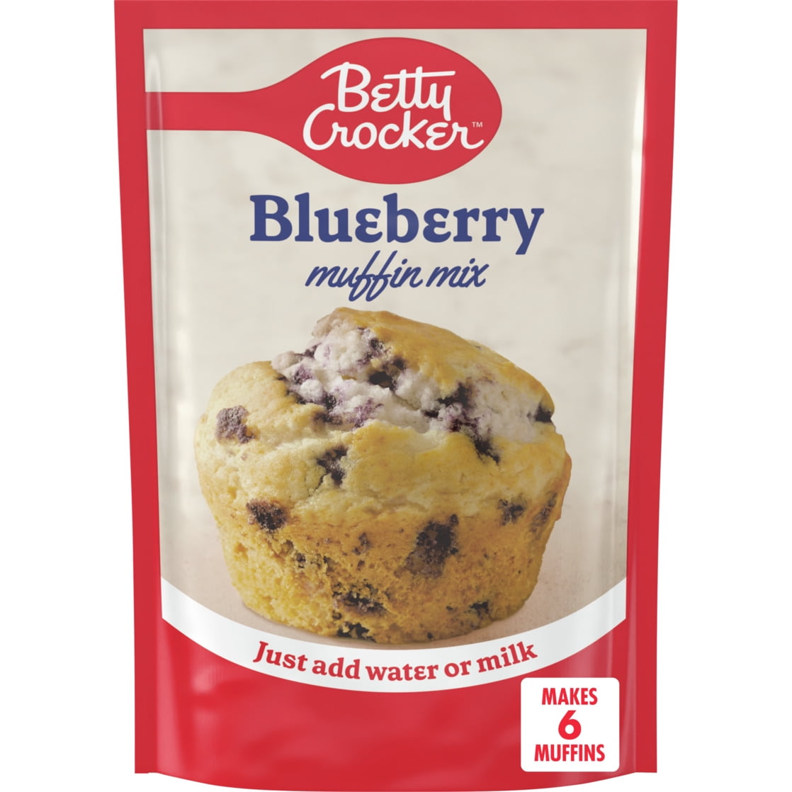 Betty Crocker Blueberry Muffin Mix, Easy Baking Mix, 6.5 oz.