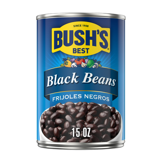 Bush's Black Beans, Canned Beans, 15 oz