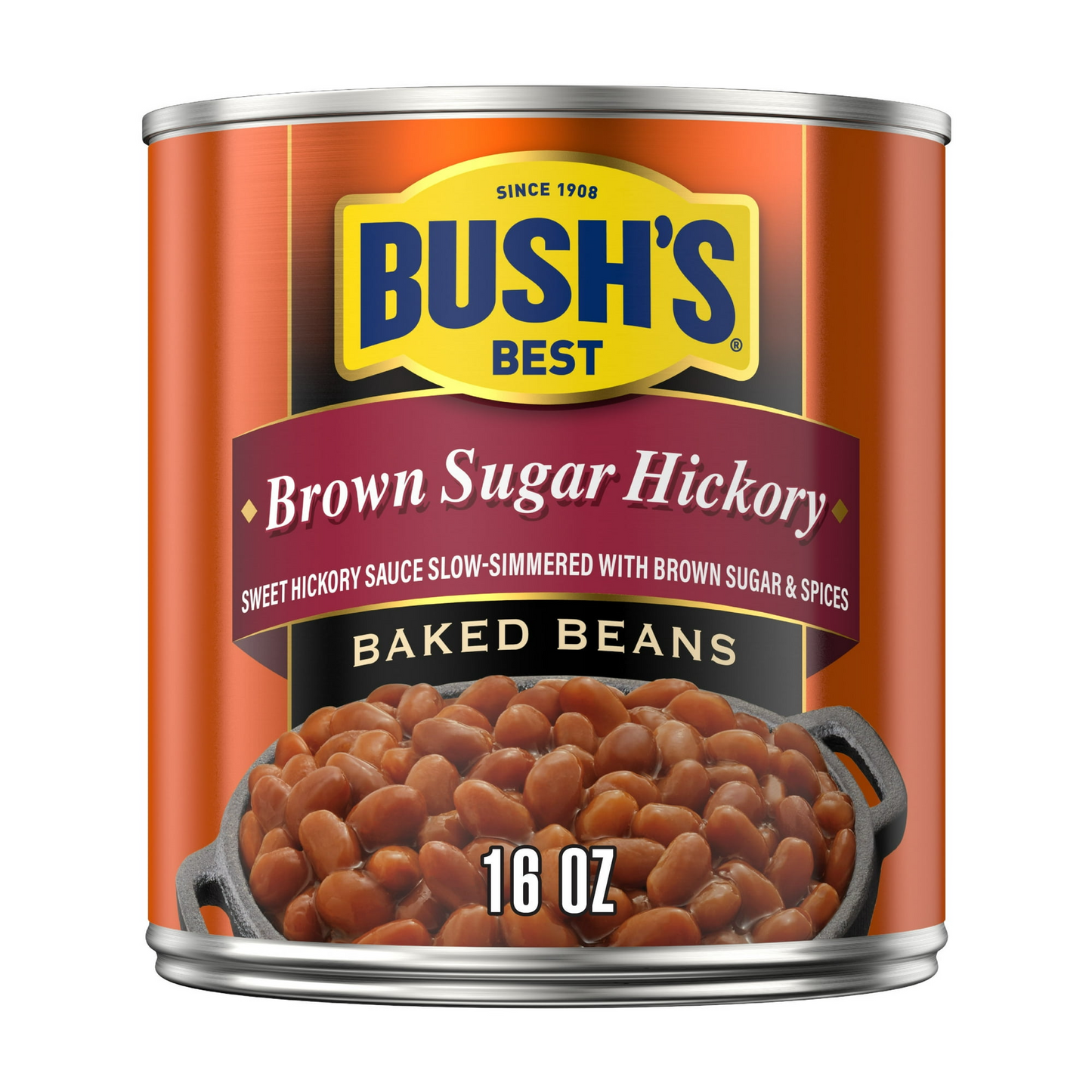 Bush's Brown Sugar Hickory Baked Beans, Canned Beans, 16 oz Can