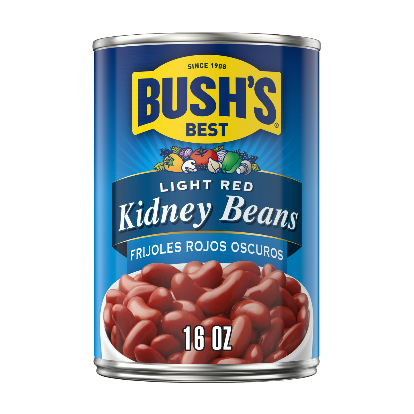 Bush's Light Red Kidney Beans, Canned Dark Red Kidney Beans, 16 oz Can