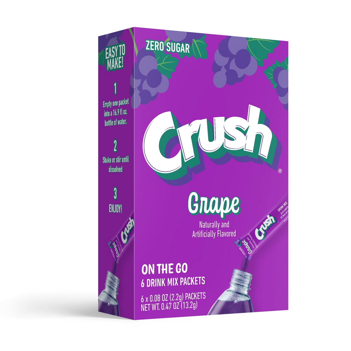 Crush Grape Powder Drink Mix, Sugar-Free, 6 Count