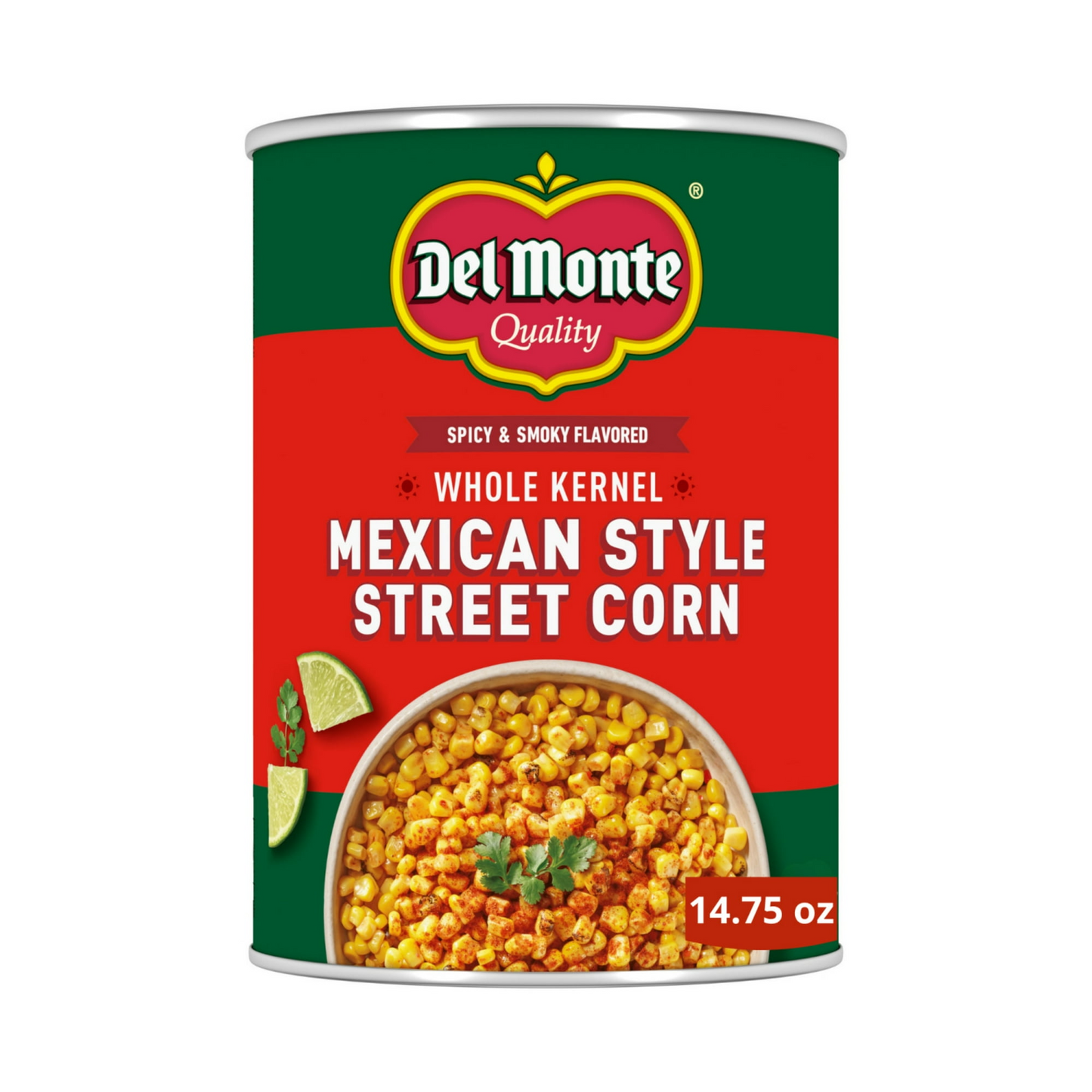 Del Monte Mexican Style Street Corn, Canned Vegetables, 14.75 oz Can