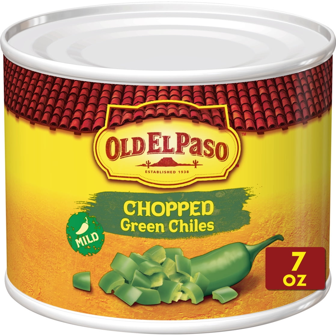 Old El Paso Mild Chopped Green Chiles, 7 oz.