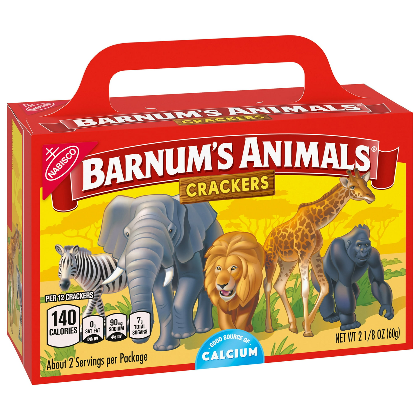 BARNUM'S Original Animal Crackers, Kids Snacks, 2.13 oz Box