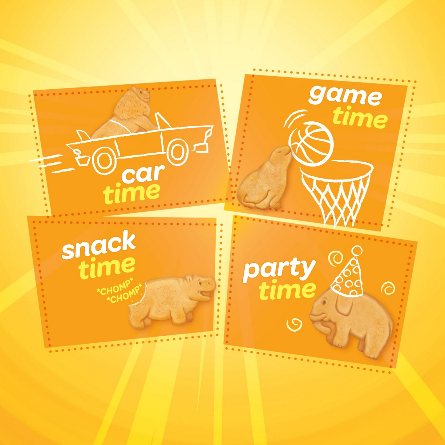 BARNUM'S Original Animal Crackers, Kids Snacks, 2.13 oz Box