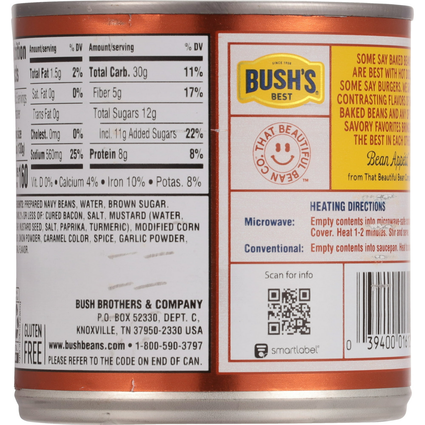 Bush's Original Baked Beans, Canned Beans, 16 oz Can