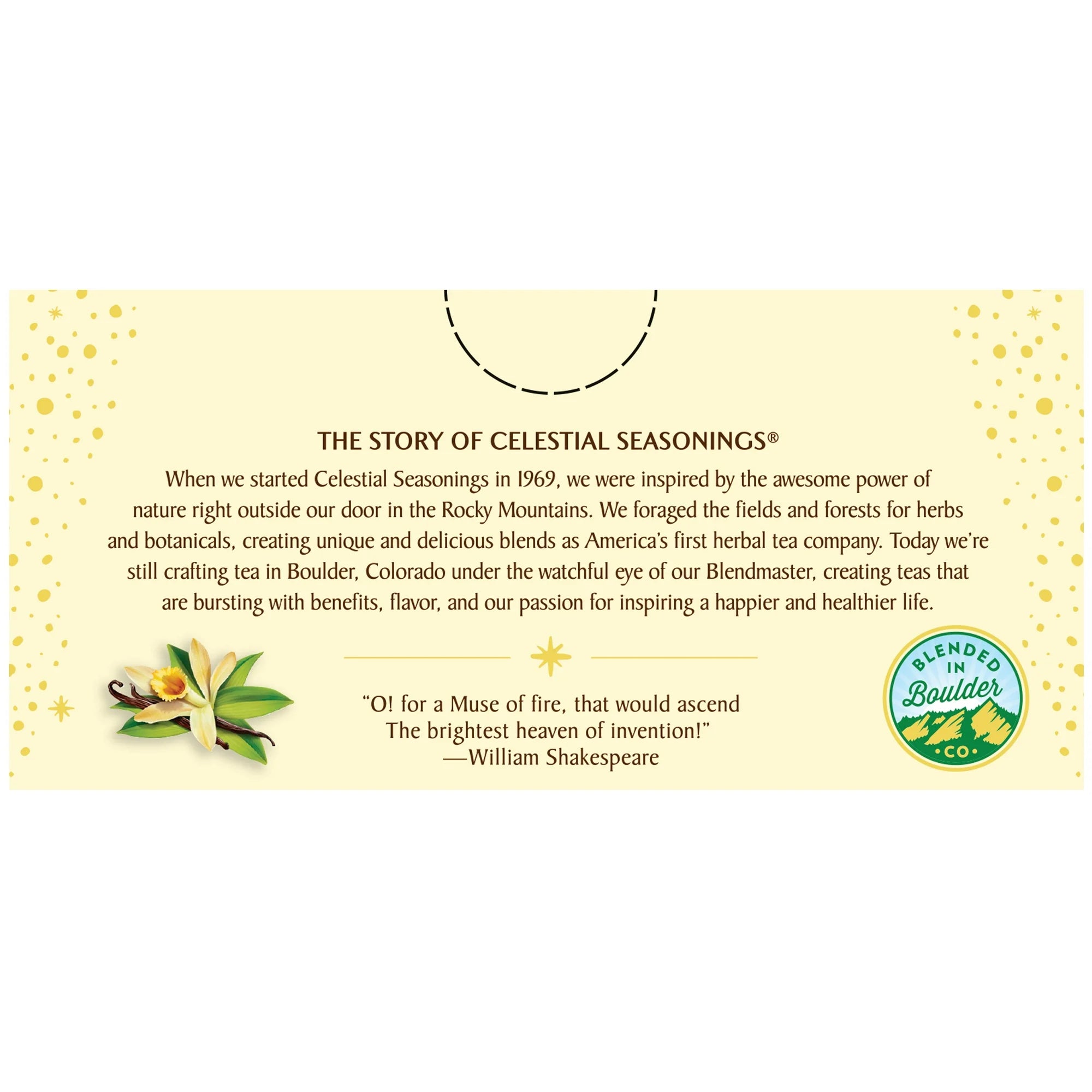 Celestial Seasonings Fireside Vanilla Spice Cozy Caffeine-Free Herbal Tea Bags