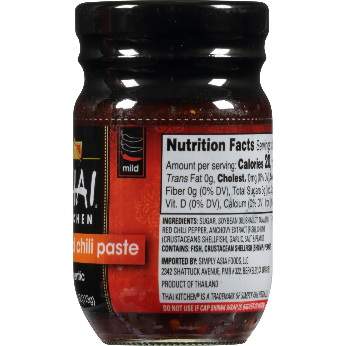 Thai Kitchen Gluten Free Gluten Free Roasted Red Chili Paste, 4.0 oz Jar