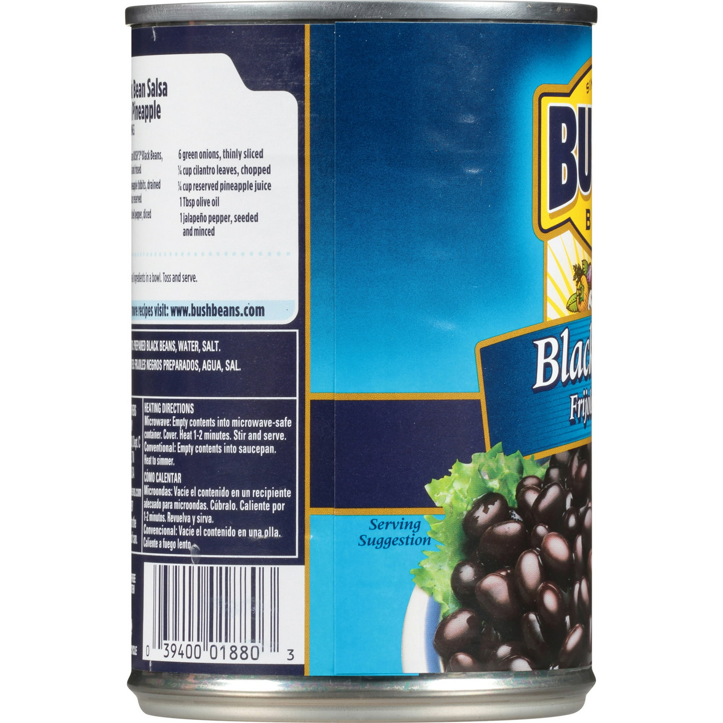 Bush's Black Beans, Canned Beans, 15 oz