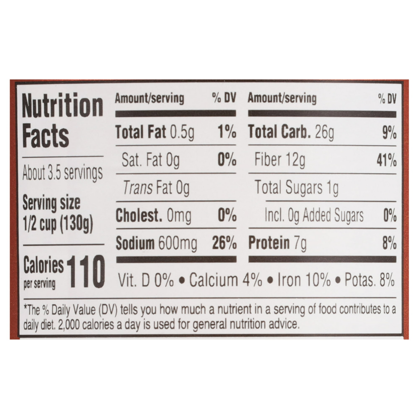 Bush's Zero Sugar Added Baked Beans, Canned Beans, 15.8 oz Can